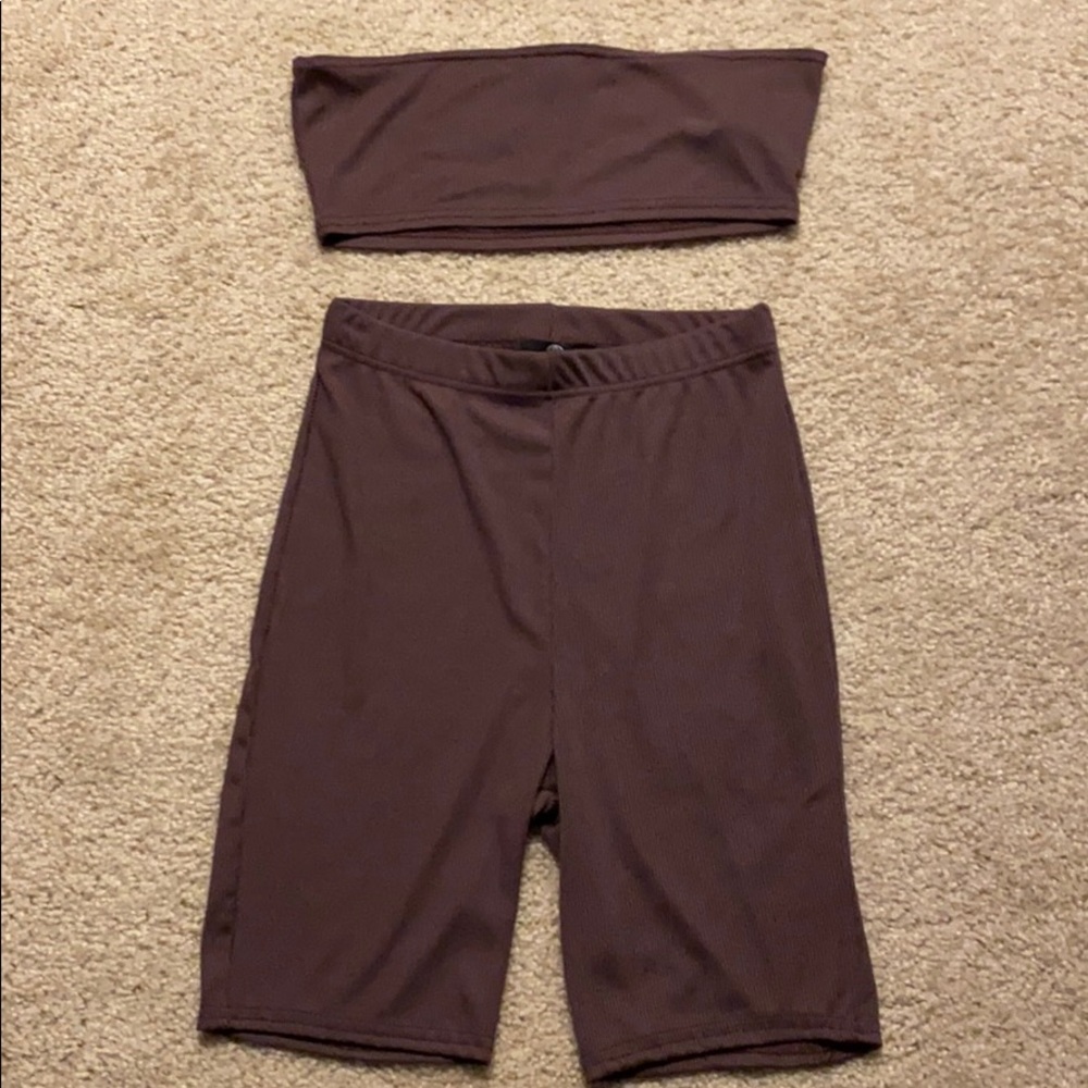Biker short / tube top set